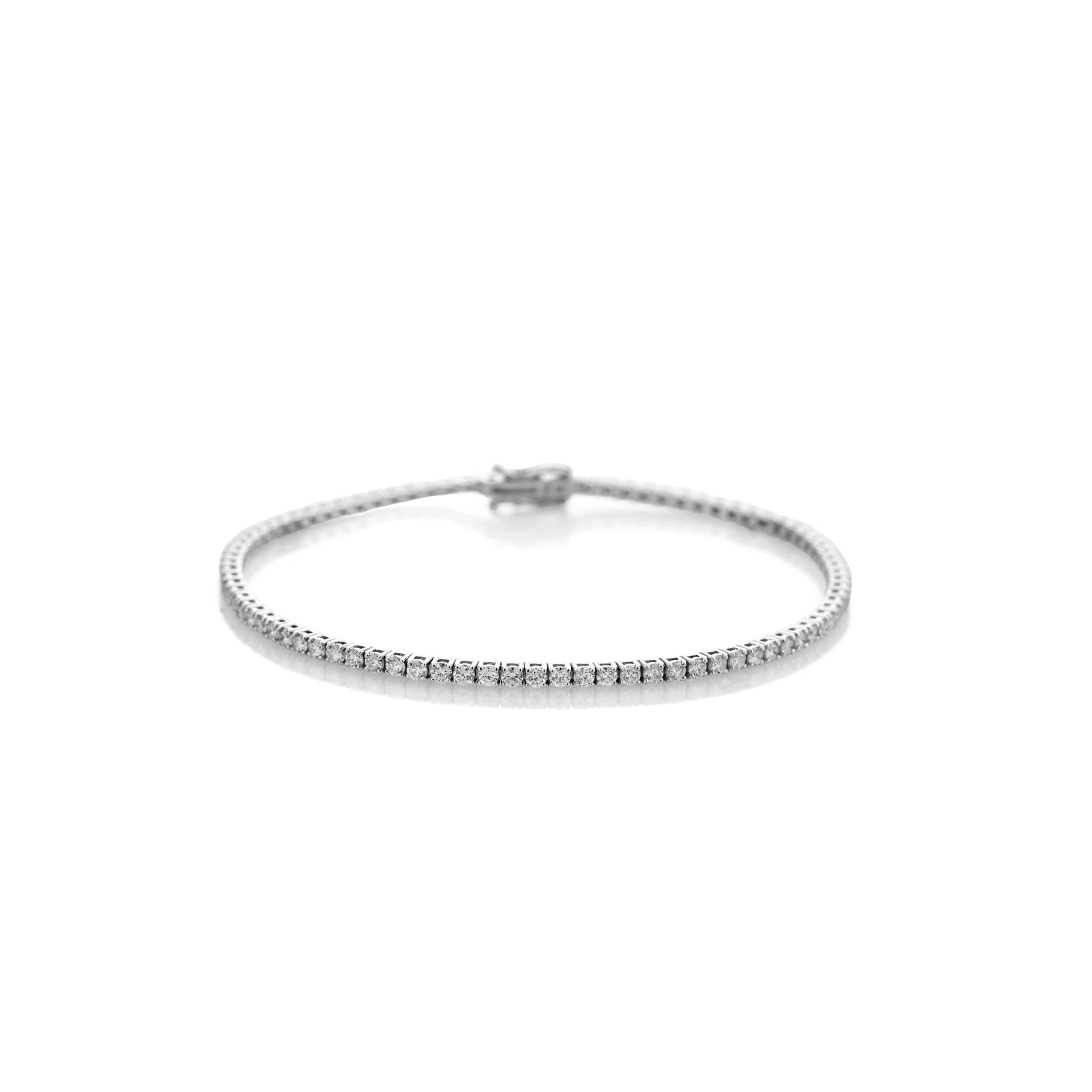 PULSERA DIAMANTES TENNIS 2CT EN ORO BLANCO 18K - Image 1