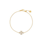 PULSERA DIAMANTES TRÉBOL EN ORO 18K - Thumbnail 1