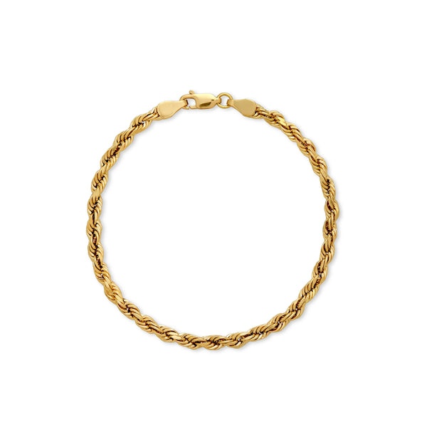 PULSERA CORDÓN MEDIANO EN ORO 18K