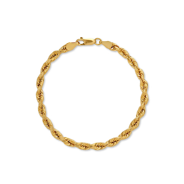 PULSERA CORDÓN GRUESO EN ORO 18K