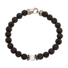 PULSERA PIEDRAS LAVA, HOWLITA Y ZIRCONES