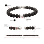PULSERA PIEDRAS LAVA, HOWLITA Y ZIRCONES - Thumbnail 4