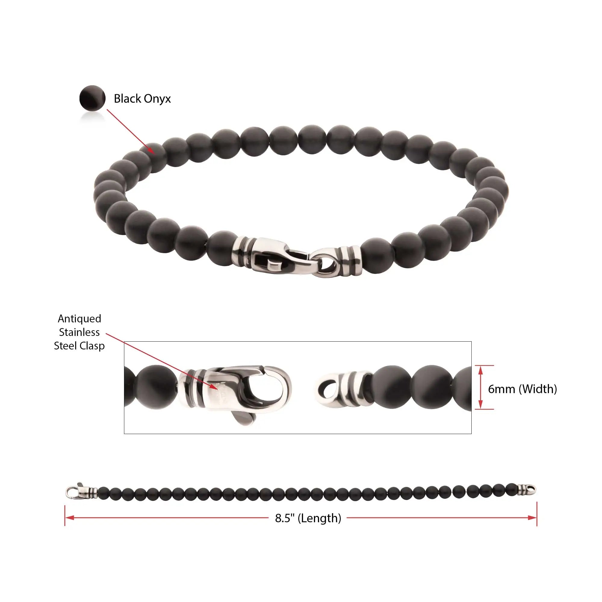 PULSERA PIEDRAS ONIX MATE - Gallery 4