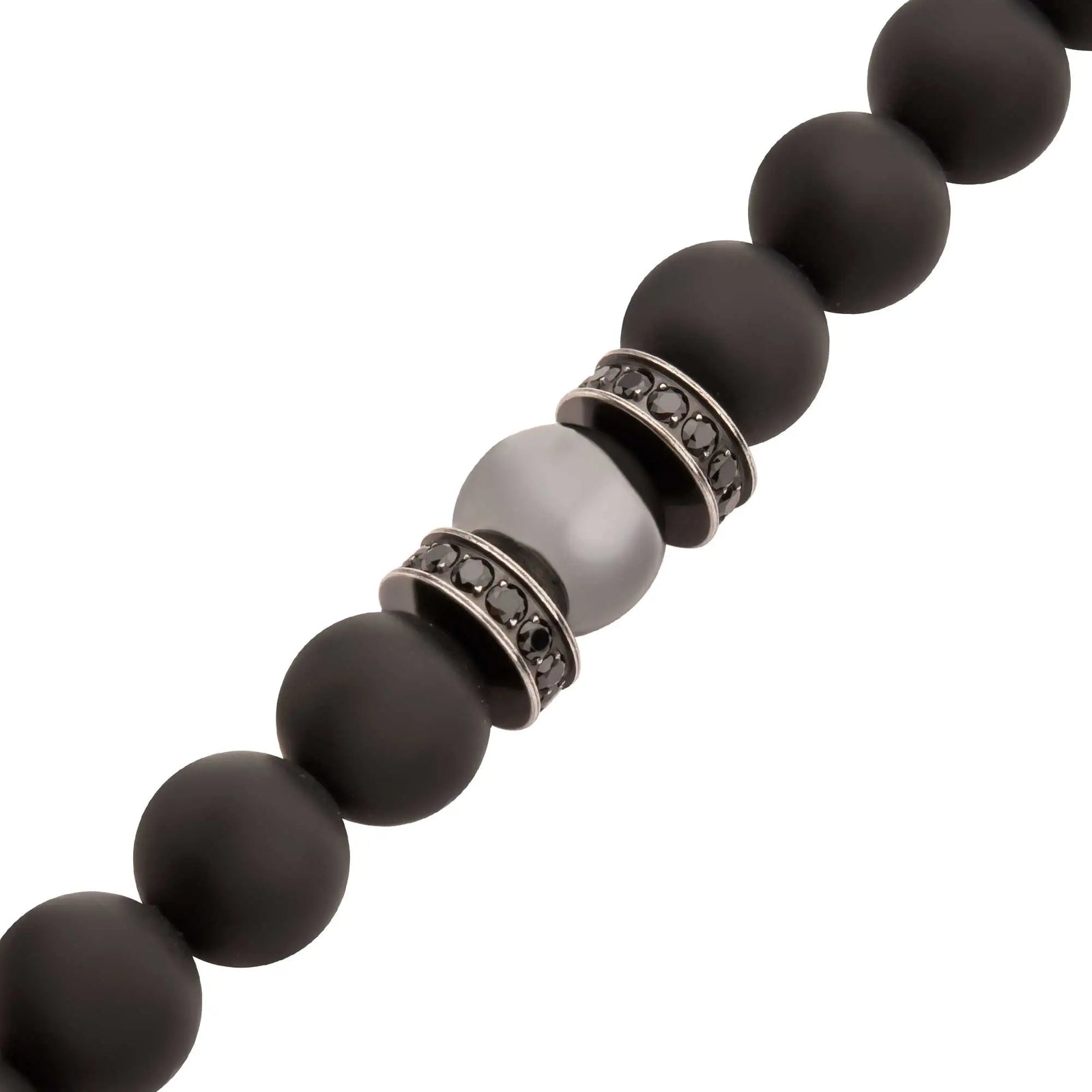 PULSERA PIEDRAS ONIX, HEMATITA Y ZIRCONES - Image 2