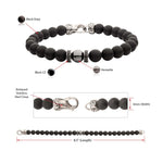 PULSERA PIEDRAS ONIX, HEMATITA Y ZIRCONES - Thumbnail 4