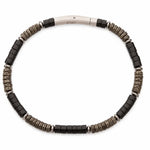 PULSERA HEISHI DUALIDAD: ONIX Y PIRITA - Thumbnail 1