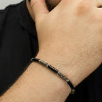 PULSERA HEISHI DUALIDAD: ONIX Y PIRITA - Thumbnail 3