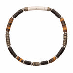 PULSERA HEISHI ELEMENTOS: ONIX, PIRITA Y OJO DE TIGRE - Thumbnail 1