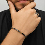 PULSERA HEISHI ELEMENTOS: ONIX, PIRITA Y OJO DE TIGRE - Thumbnail 3