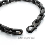 PULSERA DE ACERO INOXIDABLE CLIP CON ESPINELA NEGRA - Thumbnail 5