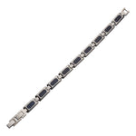 PULSERA DE ACERO INOXIDABLE CON BLUE SANDSTONE - Thumbnail 2