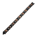 PULSERA DE MADERA NOGAL Y ACERO INOXIDABLE NEGRO MATE - Thumbnail 2