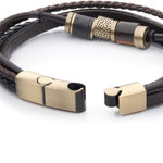 PULSERA MULTIHILO DE CUERO Y OJO DE TIGRE - Thumbnail 2