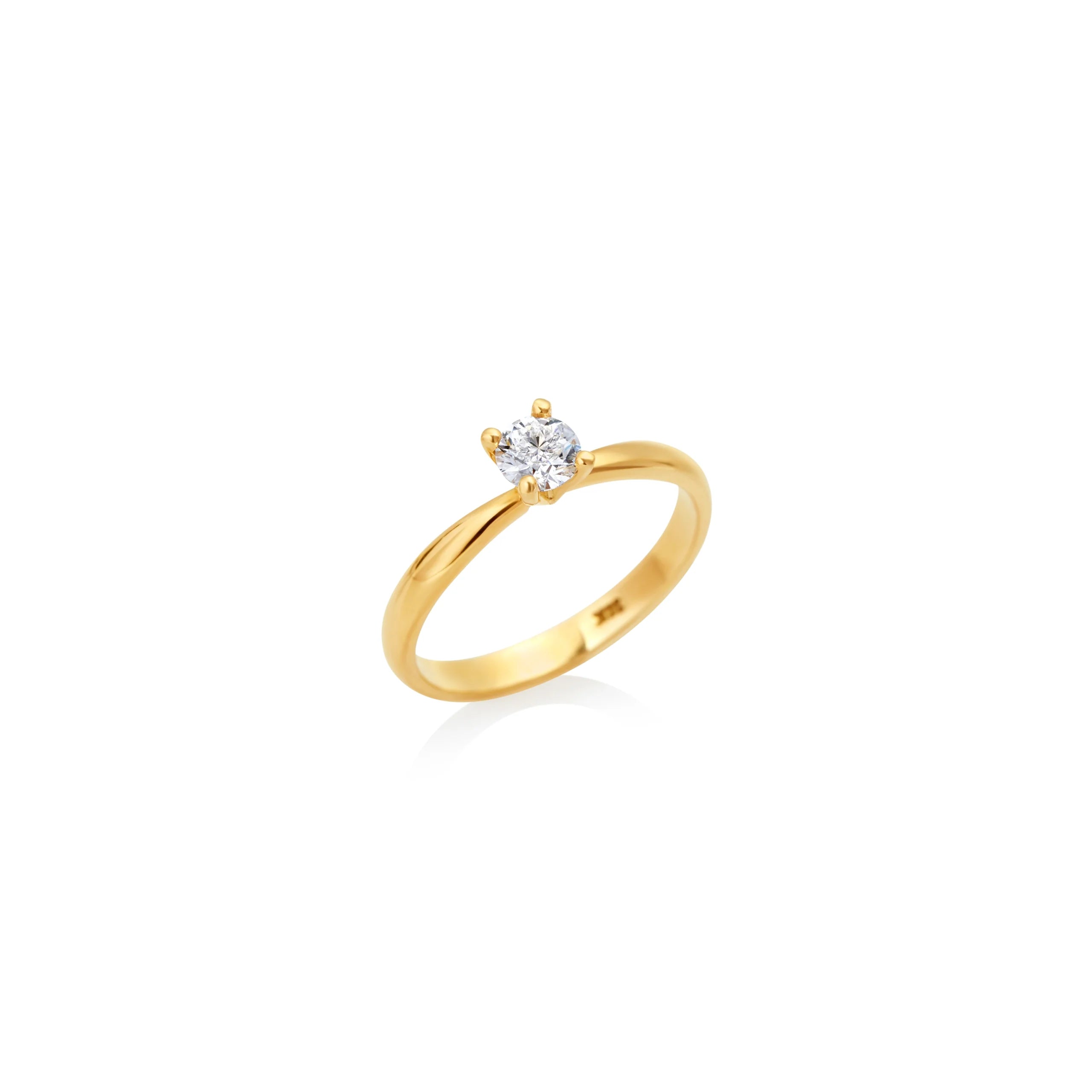 ANILLO DE COMPROMISO DIAMANTE GIA 0.33CT EN ORO 18K - Gallery 1