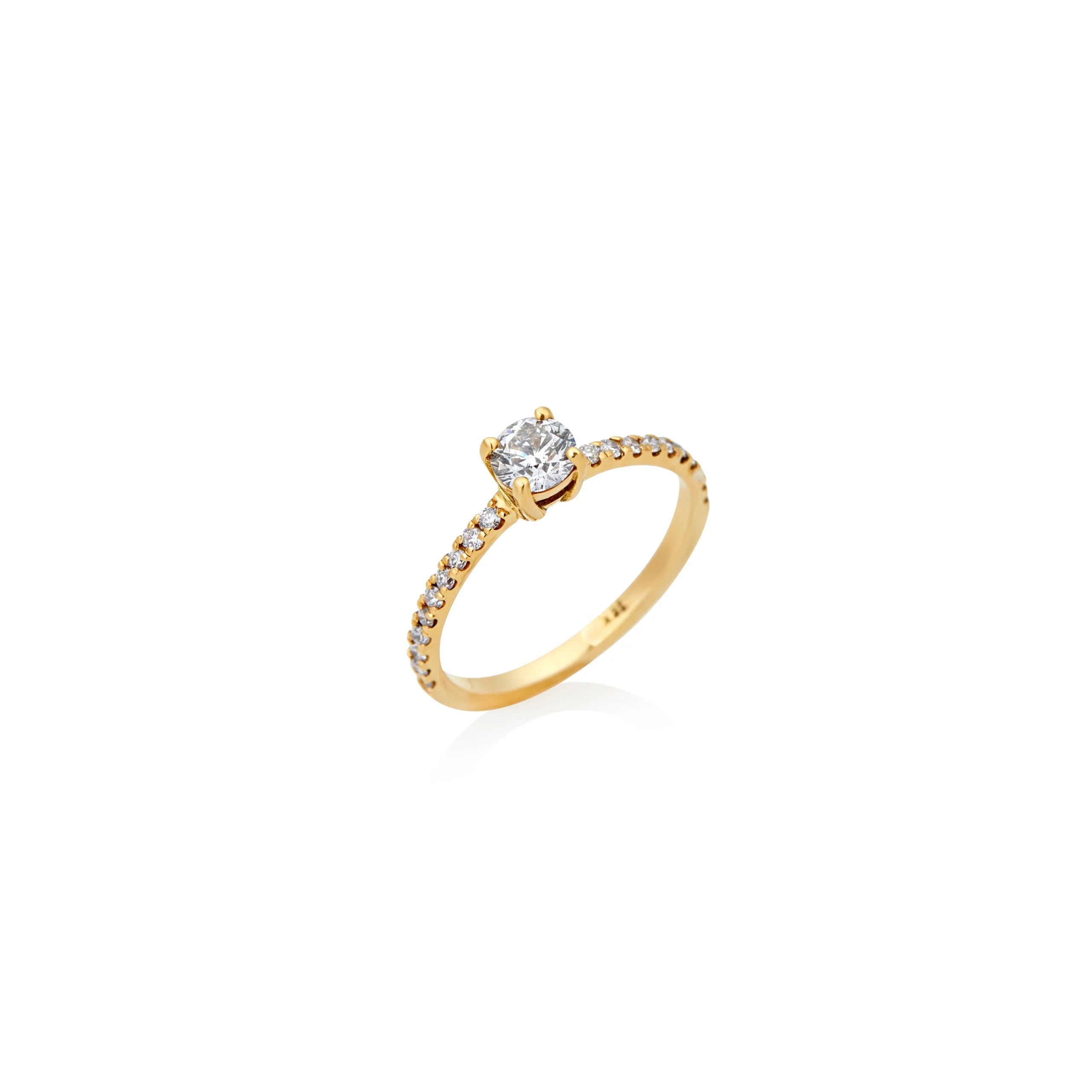ANILLO DE COMPROMISO DIAMANTE 0.35CT EN ORO 18K - Gallery 1
