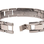 PULSERA DE TUNGSTENO CON PLACA Y DIAMANTE LAB - Thumbnail 2