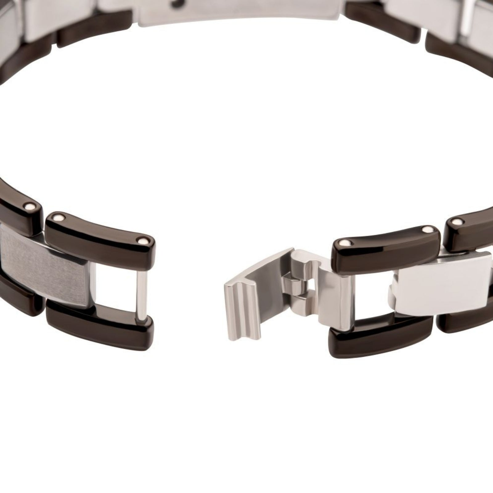 PULSERA DE TUNGSTENO NEGRO CON PLACA Y DIAMANTE LAB - Image 2