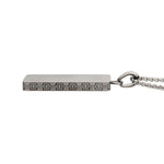 COLLAR PLACA RECTANGULAR DE ACERO INOXIDABLE MATE - Thumbnail 3